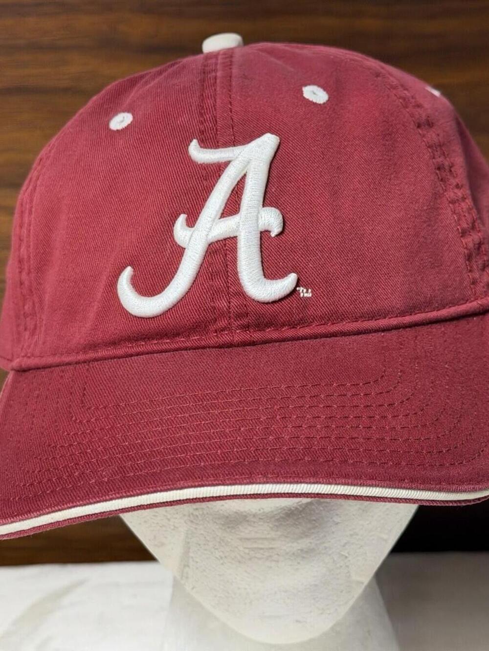 Alabama Crimson Tide Baseball Hat Cap Red White Adjustable Roll Tide The Game